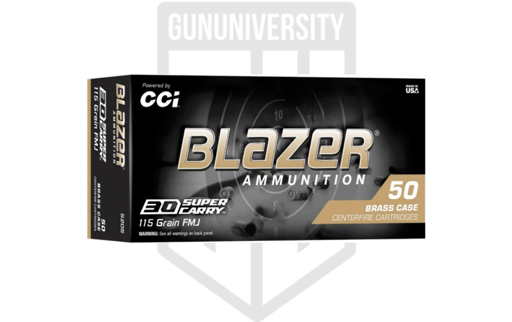 CCI Blazer Brass 30 SUPER CARRY 115gr FMJ