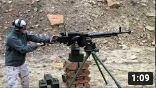 Shooting a DShK Heavy Machine Gun