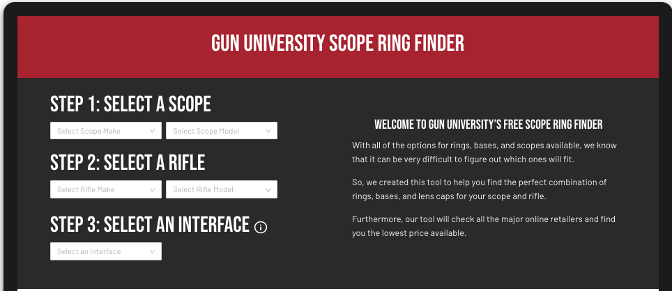 GU Scope Ring Finder