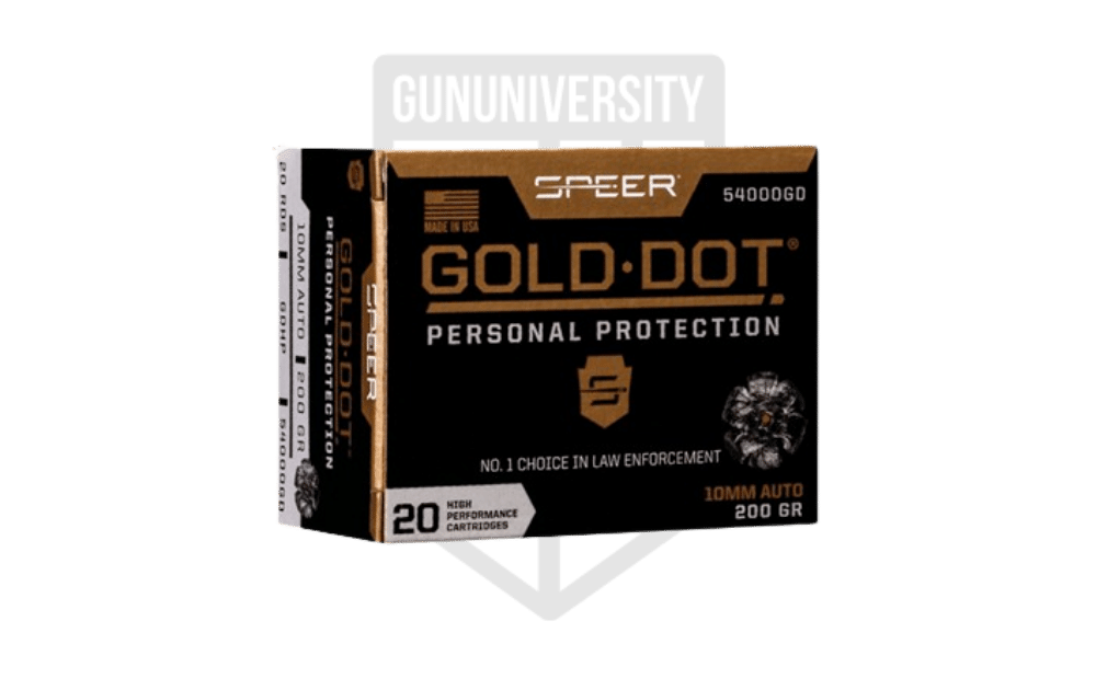 SPEER - GOLD DOT PERSONAL PROTECTION 10MM AUTO AMMO