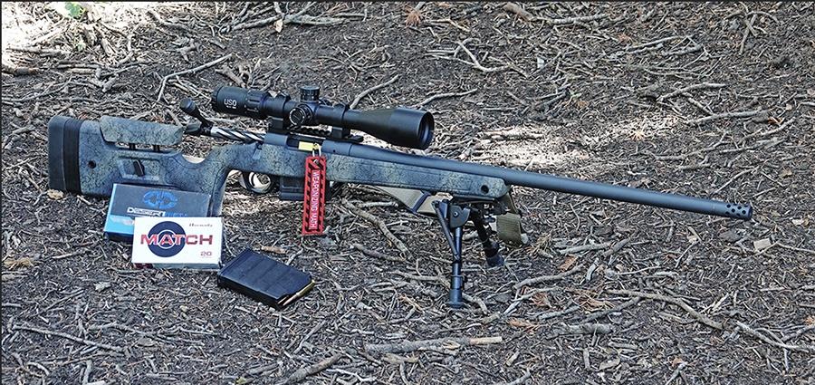 The Bergara bolt action HRM is fed with AICS magazines