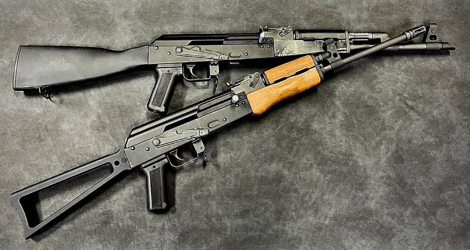 Two different versions of Kalash style rifles made by CAI. 