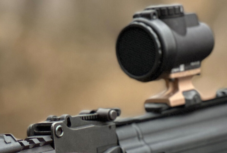 The rail on top of CAI's AK-style PCC allows for a variety of optics or accessories.