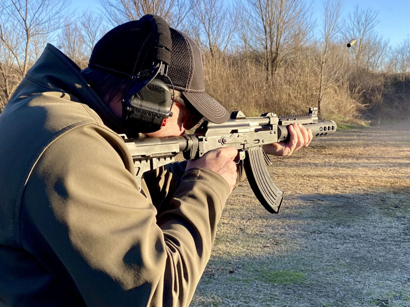 With a brace locked out the ZPAP92 functions much like any other long gun. 