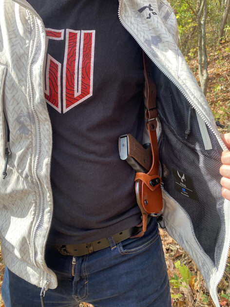 Roto holsters carry vertically but draw horizontally: Craft Holsters leather shoulder holster is the same. 