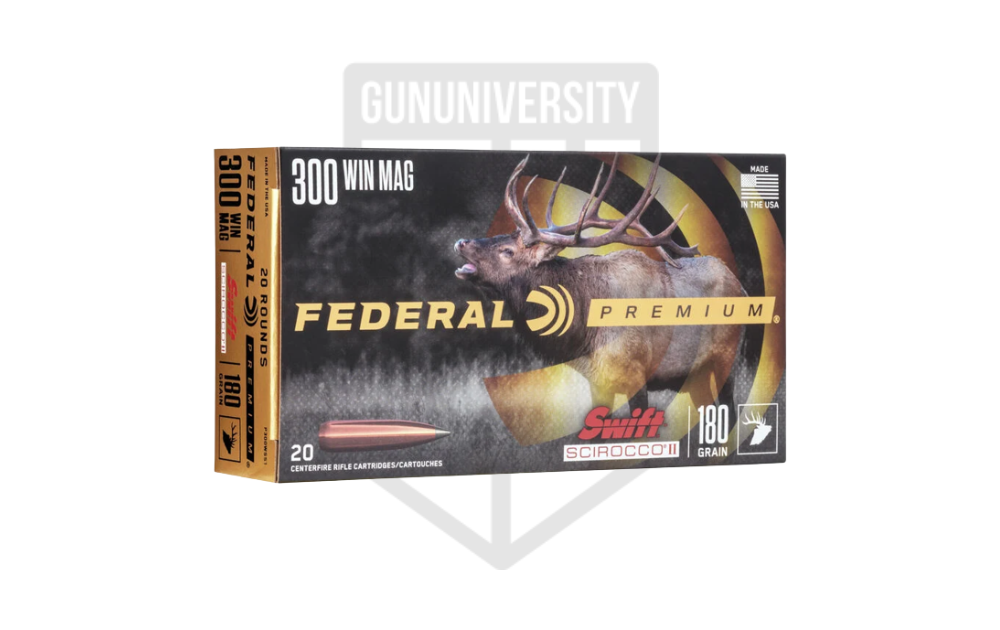 Federal Premium 300 Win Mag 180 Gr Swift Scirocco II Ammo