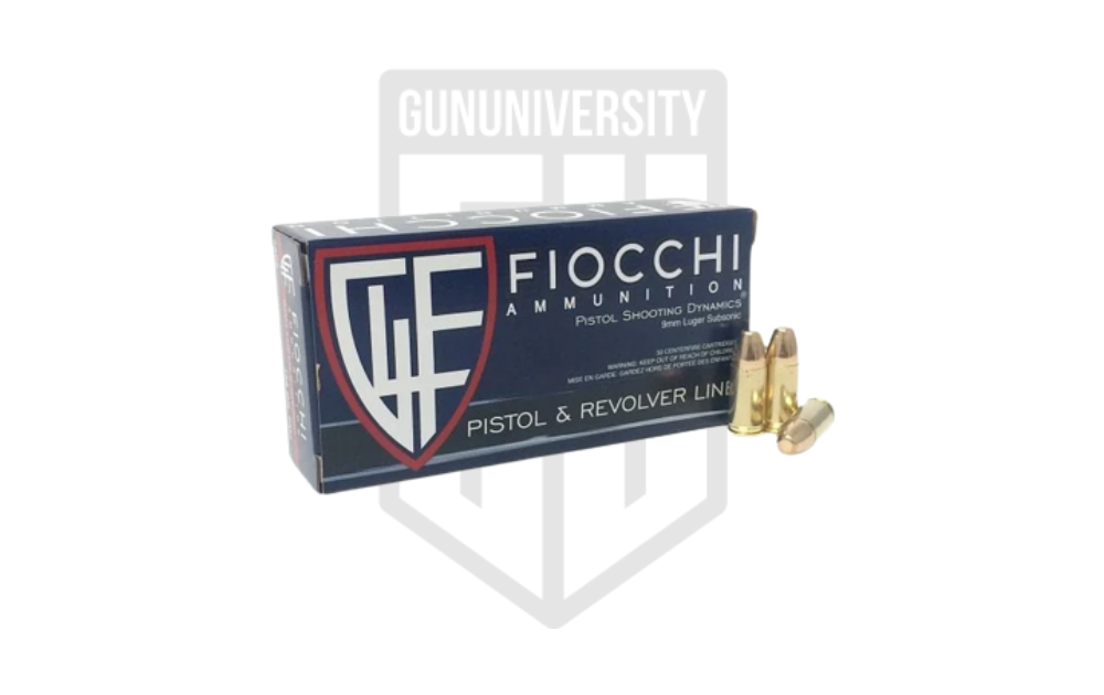 Fiocchi 9mm 158-grain FMJ Ammo