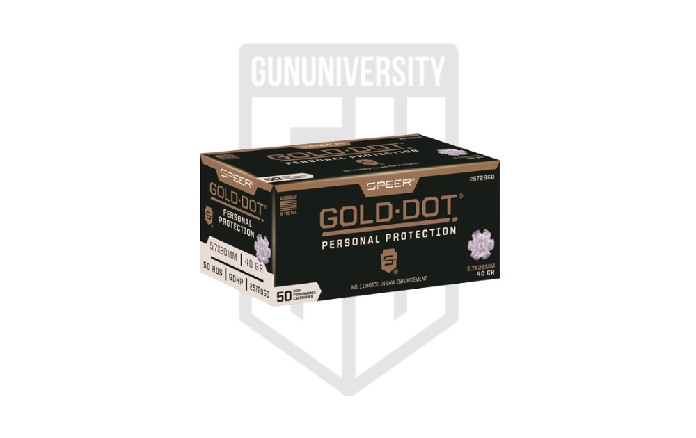 Speer Gold Dot 5.7x28mm Ammo 40gr HP 50 Rounds