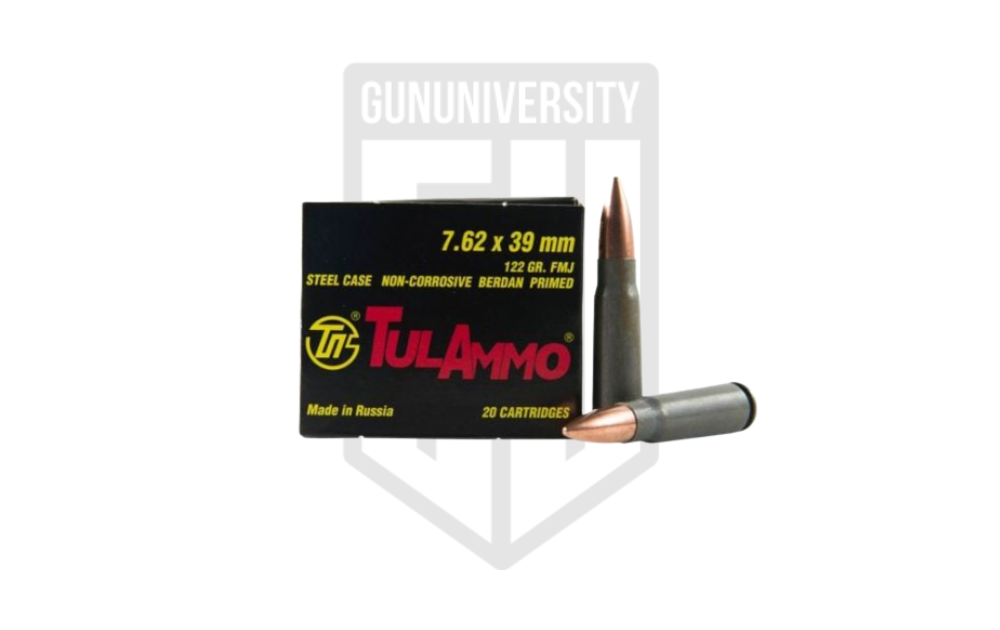 Tula 7.62x39 122GR FMJ Ammo