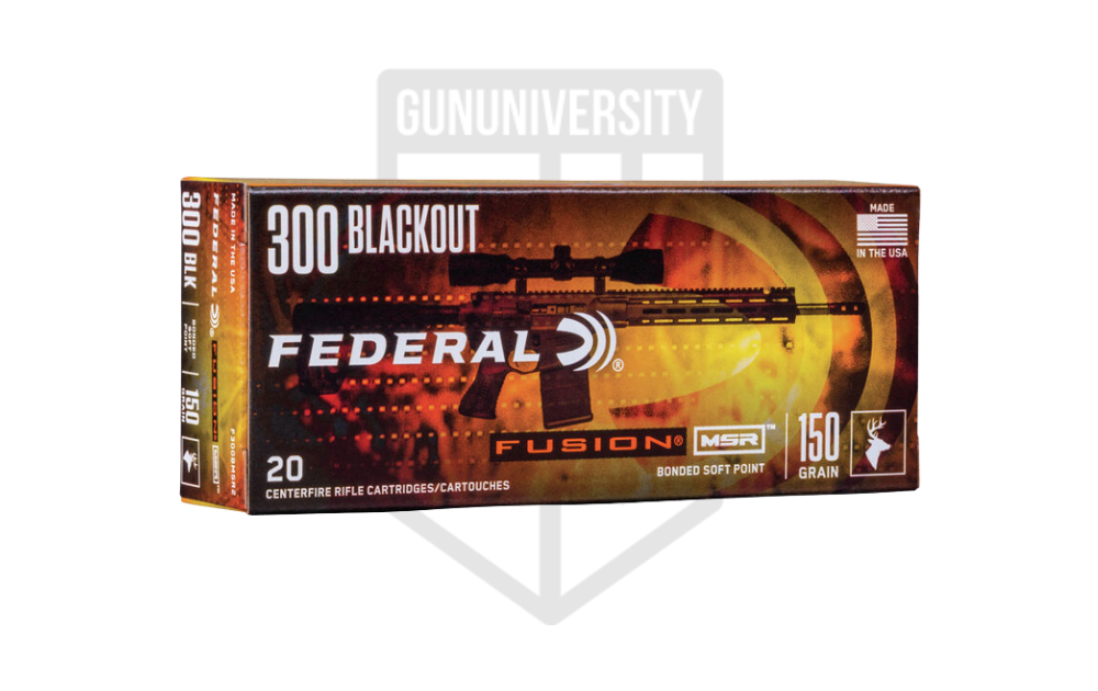 Federal Fusion 300 BLK 150 Gr FSP Ammo