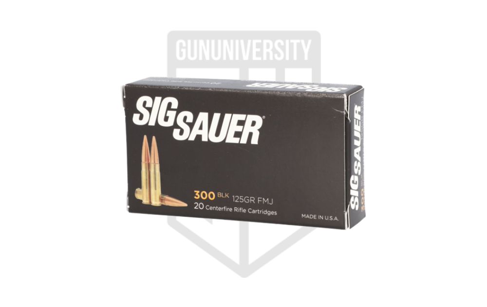 SIG Sauer Elite 300 BLK 125 Gr FMJ Ammo