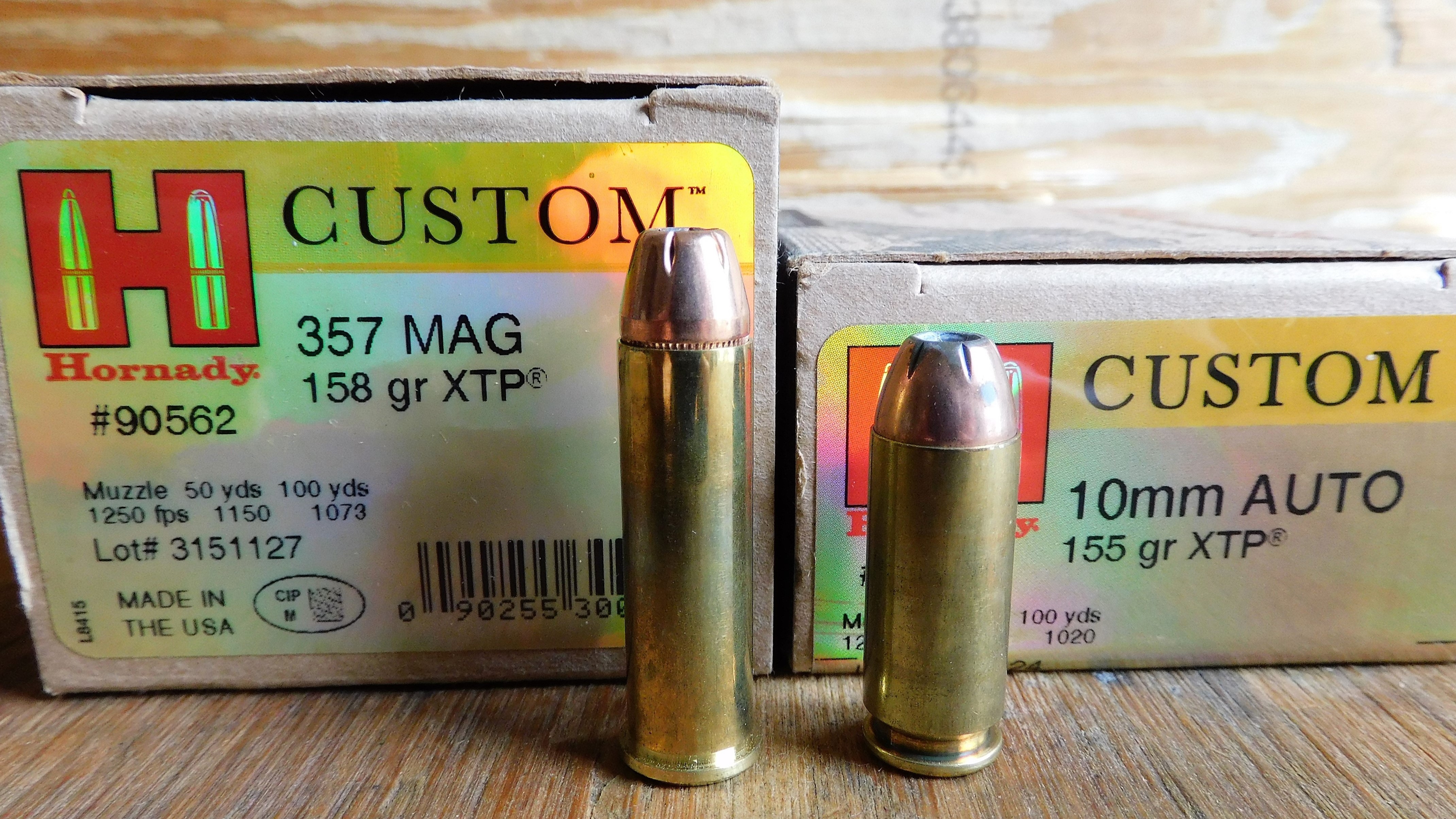 357 Mag vs 10mm Auto Side by Side