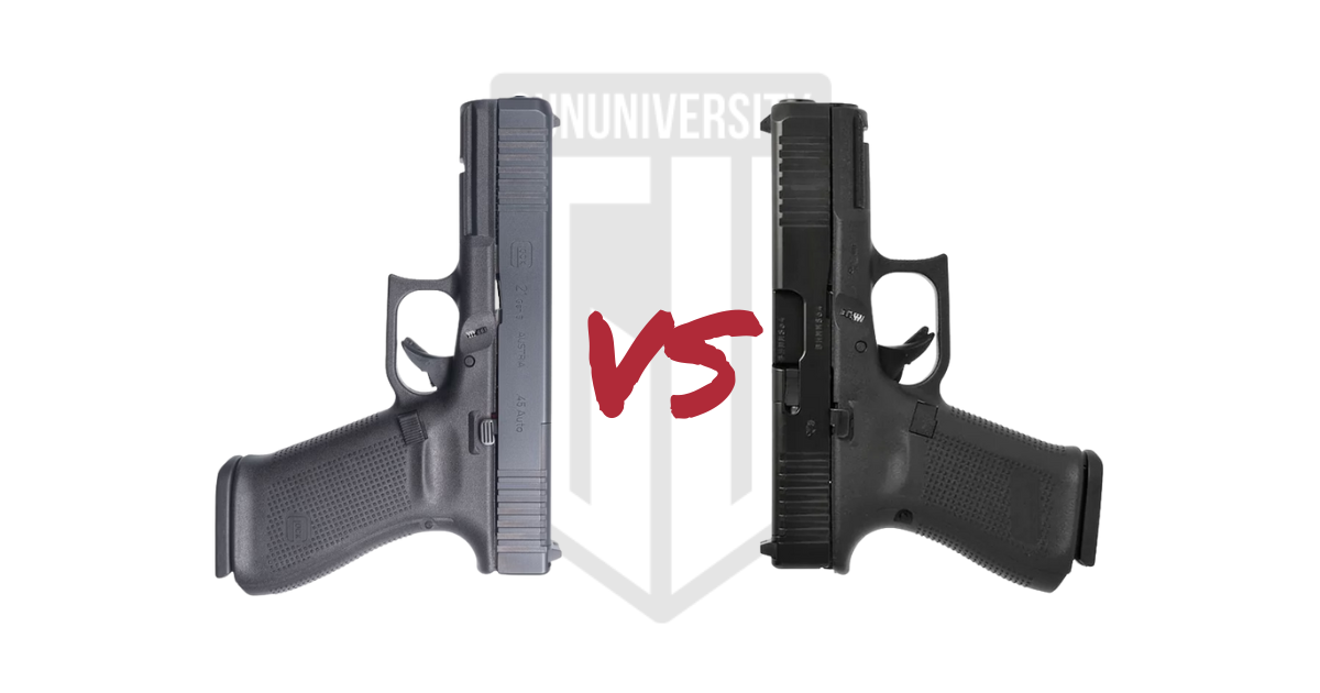Glock 21 vs Glock 19 Comparison