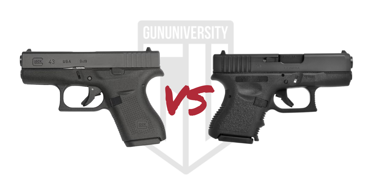 Glock 43 vs Glock 26 Featured Image