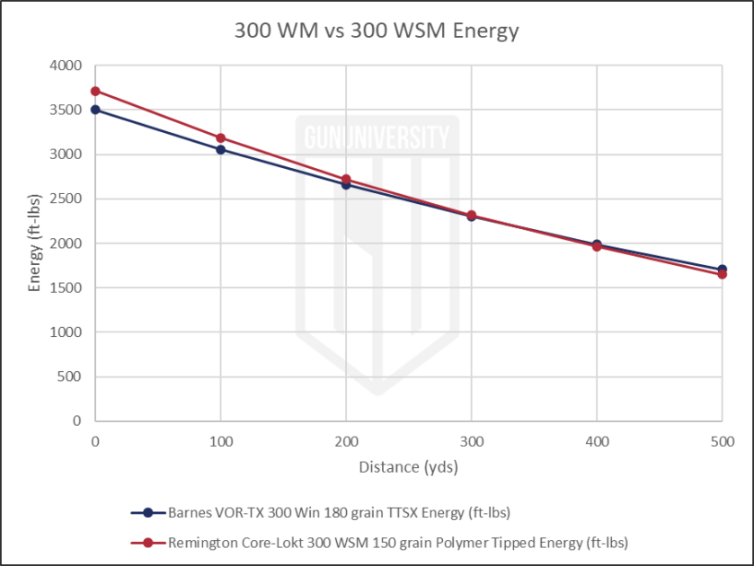 300 WM vs 300 WSM Energy 1