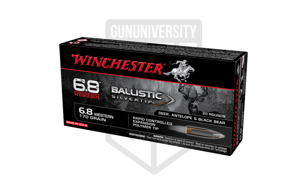 Winchester Ballistic Silver Tip 6.8 Western 170 Gr Polymer Tip
