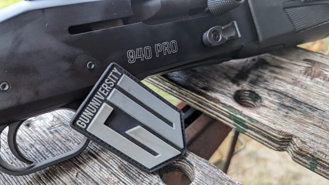 Mossberg 940 Pro Tactical Patch Close Up