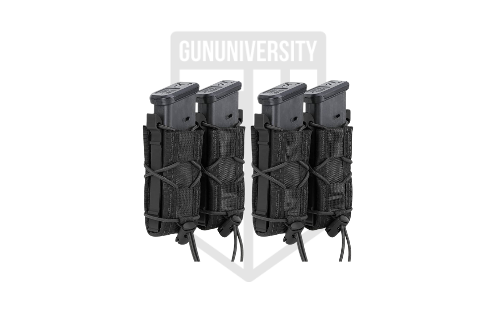 2 Pieces Molle Tactical Pouch Pistol Magazine Holster