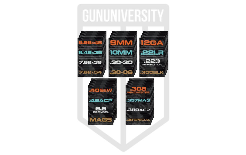 Adhesive Caliber Decals