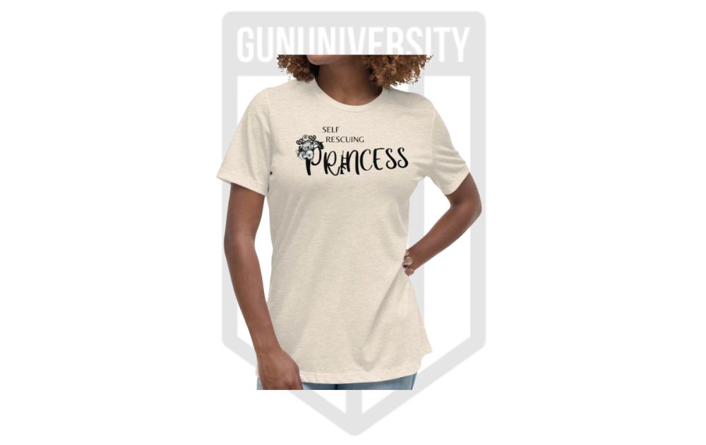 Self Rescuing Princess Gun Girl Shirt
