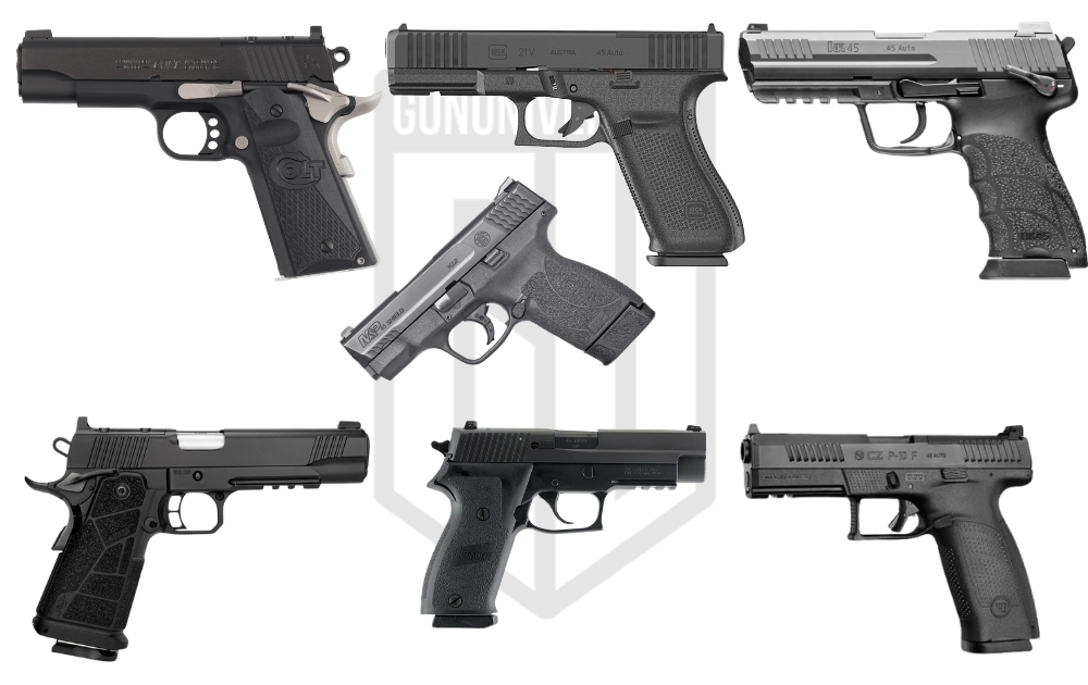7 Best 45 ACP Pistols